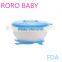 2016 BPA free newborn baby feeding bowl set baby suction bowl