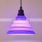 UL E26 Silicone plastic pendant lamp shade with canopy and Woven wire