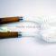 Easy-hold clong handle cleaning brush with wood handle