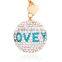 Wholesale New Design Fashion Hot Mini Diamond Ball Crystal Rhinestone Metal Keychain Tourist Souvenirs Keychain KC11669