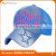 Summer Colourful Denim Mesh Distressed Sun-proof Breathable Unisex Logo Applique Baseball Cap