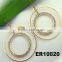 fashion ladies crystal airplane stud earrings wholesale