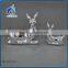 christmas gifts silver ceramic standing reindeer figurines for kids