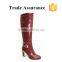 lady fur lining rubber rain boots