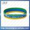 Bulk High Quality Custom Band Brazil Fashion Slap Silicone Bracelets