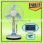 15W 12v dc solar fan 3 Speeds rechargeable fans 400mm 12 volt dc fan