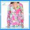 Hot Selling Women Flower Printing Top