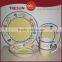 Round Shape Stoneware Tableware Set Handpainted 16 pcs