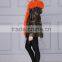 Pink real pink fox fur parka,remove ladies pink fur for wholesale,fur hood down oversized fur trim pink parka