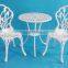 3pcs modern metal bistro set/ metal outside furniture