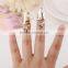 >>>2015 New Hot Sale Women Nails Rings European Style Popular Stylish Crystal Snake Nail Ring