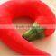 creative simulation shrimp pepper eggplant and U shape croissant imitated plush stuffed sleeping neck pillow cushion toy