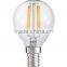 CE ROHS UL Dimmable full glass G45 E27 E14 E12 led filament bulb