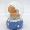 High quality lovely bear resin snow water globe