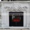 Hot Sell Customized natural white marble freestanding wood fireplace