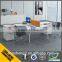 Foshan manufacturer 2 seats office desk partition with good price