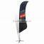 Patented combination beach flag pole system//Same pole system for 4 flag shapes