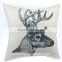Deer Print Cushion Cover Square Throw Pillow Case Decorative Throw pillow Cover for sofa