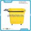 Wholesale Supermarket Rolling Plastic Shopping Basket With Wheels