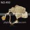 Punk Golden Alloy Jewelry Leaves Model Accessory-493