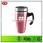 16oz double wall stainless steel christmas promotion mugs with handle