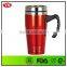 16 Ounce Stainless steel travel tumbler Coffee Thermos Tea Cup with handle