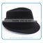 Fashion decoration ladies wholesale custom wool felt mens fedora black trilby hat