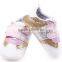 XIAOLIUBAO baby shoes for boys and girls Beautiful and cheap shining 2 hook&loop leather