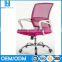 Simple design portable white plastic staff computer office chair