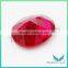 Wholesale Loose Synthetic Colored Gems Stones #8 Oval Cut Ruby Stone Corundum gemstone price
