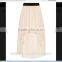 Fashionable Flowy Block Chiffon Girl Skirt With Elasticated Waistband