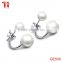latest design of pearl earring stainless steel earrings pearl jewelry
