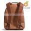 Factory fashion wholesale competitive price backpack custom mens leather backpack