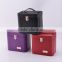 Chinese factories wholesale custom portable luxurious leather cosmetic box, multi-function eye shadow box, beautiful storage box