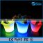 outdoor/indoor waterproof rgb color changing illuminated solar lighted up plant pots