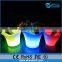 outdoor/indoor waterproof rgb color changing illuminated solar lighted up plant pots