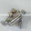 gr2 titanium Screws Hex Serrated titanium Nuts And Shafts For Motorcycle Or Bicycle