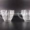 Vintage Large Glass Salad Punch Bowl Set With 12 Cups
