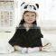 Animal leopar fretted printed bathrobe for kids
