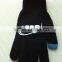 High quality knitted figner touch screen gloves