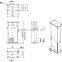 two segment lifting column for electric table