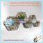 Decorative metal candle holder with mirrors and shelf function