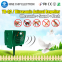 Outdoor solar PIR sensor flash light ultrasonic cat dog controller animal repeller