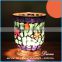 Exquisite Design cylinder shaped Glass mosaic candle jar