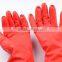 Red Nitrile Washing Up Household Rubber Gloves