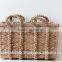 Rectangle Water Hyacinth Basket With Handles