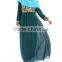 Guangzhou Wholesale Clothing OEM Hijab Style Bright Front Long Sleeve Ten Colors Chiffon Jalabiya With Sash