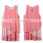 Latest Net Frock Design kids cotton frocks Sleeveless Children Dresses HSd5176