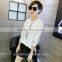 2017 korean design pure color long sleeve ladies tops fashion women chiffon blouse designs
