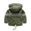 Wholesale High Quality 100% Cotton Olive Green Boys Winter Outfit With Armband